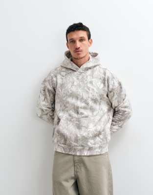 Hollister Boxy Fit Hoodie In White