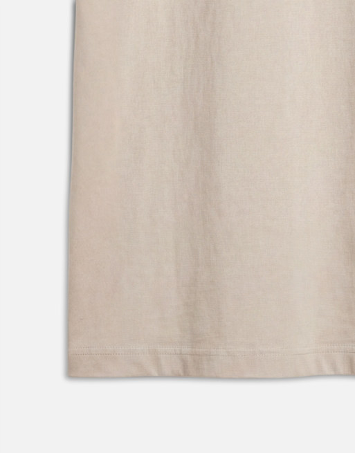 Hollister boxy heavyweight T-shirt in beige, 9 of 9