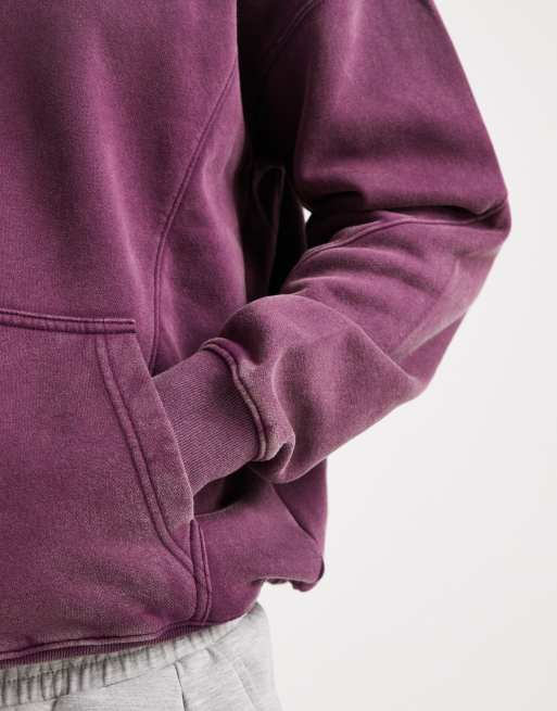 Hollister boxy hoodie in purple, 5 of 5