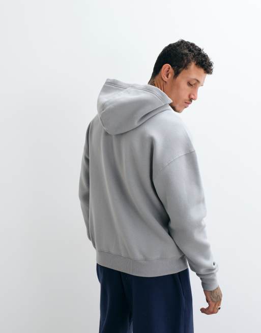 Hollister Boxy-Kapuzenpullover mit Reißverschluss in Anthrazit, 5 von 5