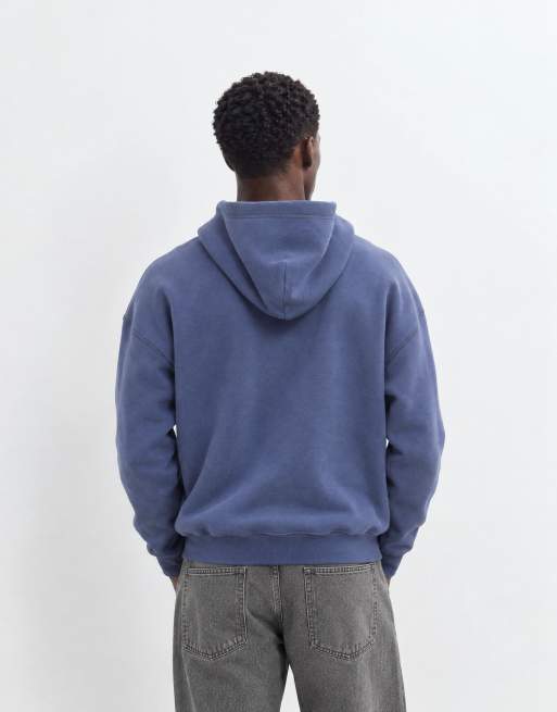 Hollister boxy Kapuzenpullover mit Reißverschluss in Marineblau, 8 von 9