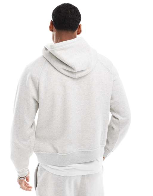 Hollister boxy logo motif hoodie co ord in grey