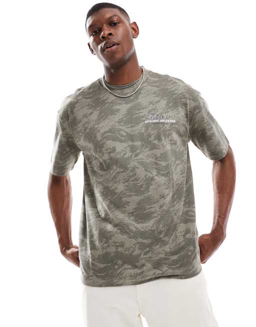 Hollister boxy oversized pet motif t-shirt in green, 2 of 4