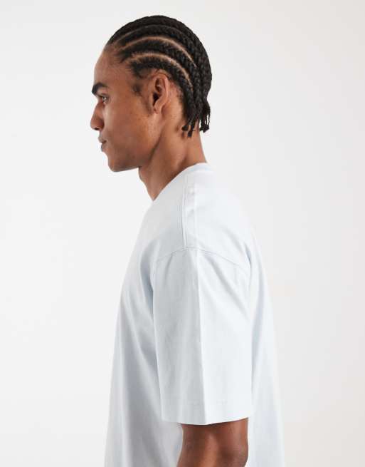 Hollister boxy oversized t-shirt in blue wash, 4 of 5