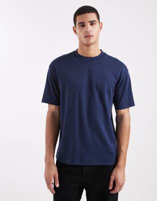 Hollister Boxy Short Sleeve Logo Cooling T-shirt In Blue