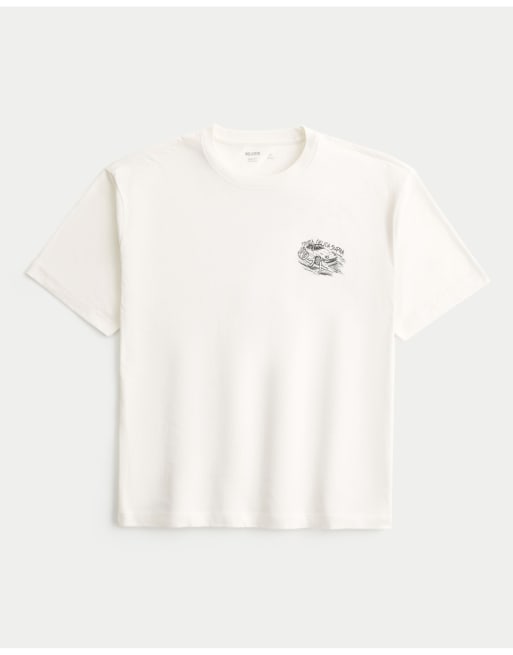 Hollister Boxy toyota celica supra graphic tee in cream, 5 of 5