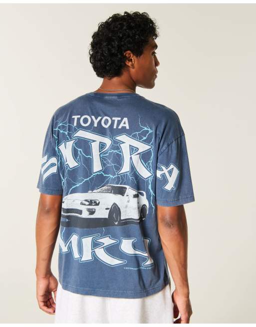 Hollister Boxy toyota supra graphic tee in navy, 1 of 5