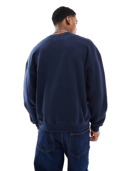 FCRB ALL OVER STAR CREWNECK SWEAT NAVY X