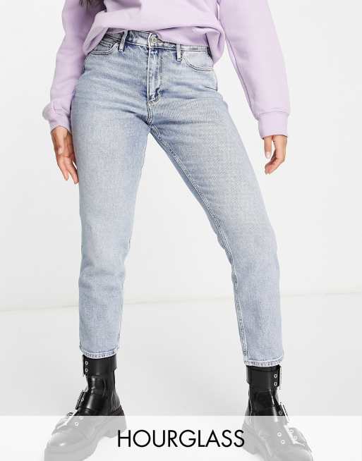 Hollister - Boyfriend-jeans i lys vask og curvy pasform