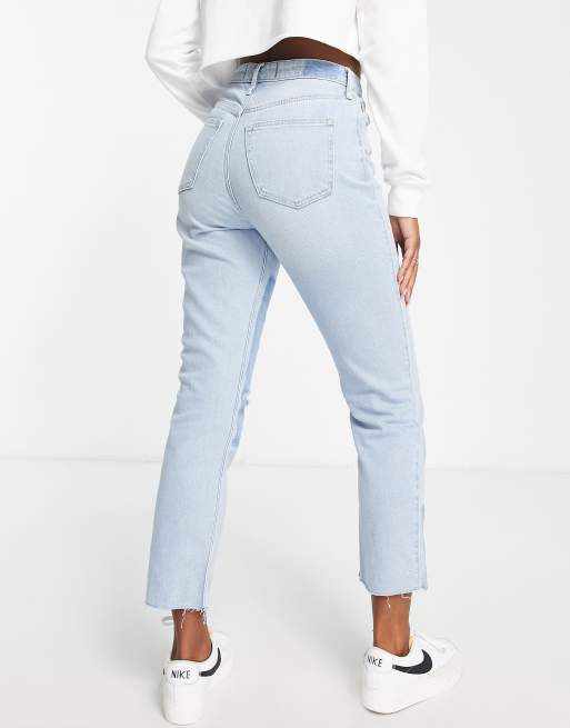 Hollister mom jeans in light wash blue