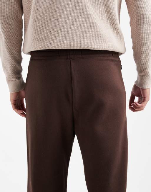 Hollister – Brązowe joggersy z prostymi nogawkami, 4 z 5