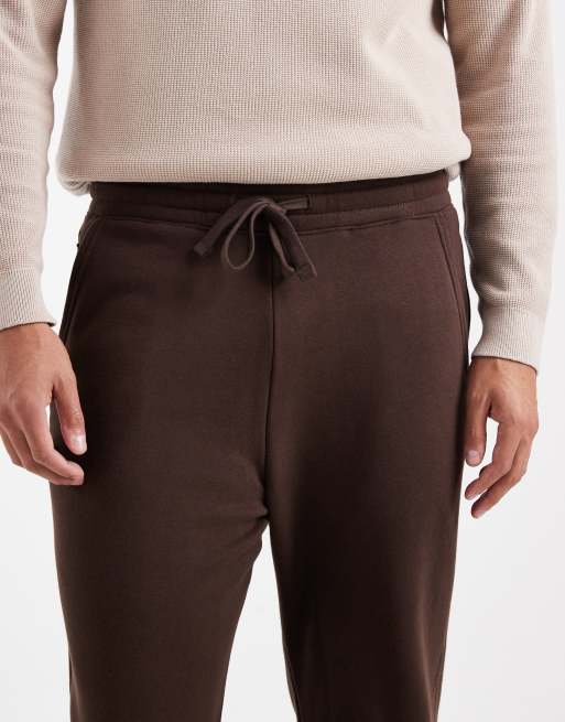 Hollister – Brązowe joggersy z prostymi nogawkami, 5 z 5
