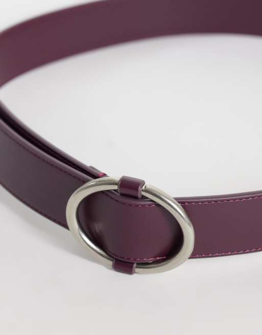 Hollister brede riem in bordeauxrood, 3 van 3