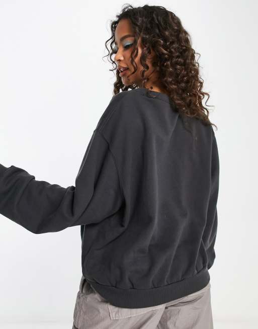 Hollister Brooklyn motif sweatshirt in grey