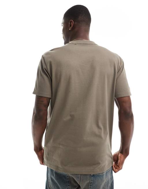 Hollister - Brun T-shirt med logoprint i afslappet pasform, 4 af 4
