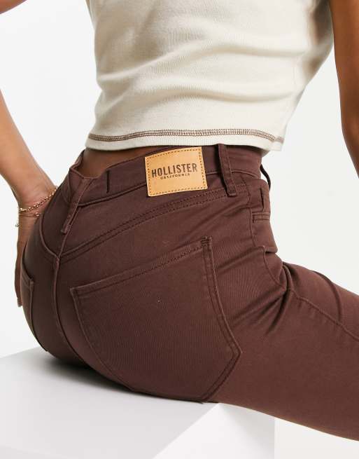 Hollister – Bruna utsvängda jeans med hög midja, 5 av 5