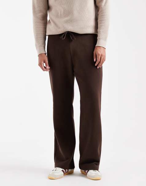 Hollister - Brune bootcut-joggingbukser - view 1