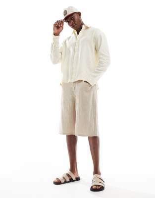 HOLLISTER BUTTON THROUGH LINEN SHIRT 