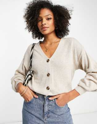 ochre longline cardigan