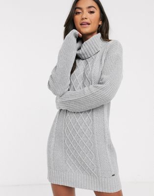 Hollister cable knit jumper dress | ASOS