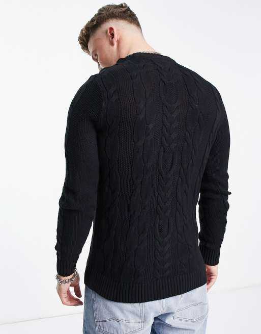 Hollister black sweater top
