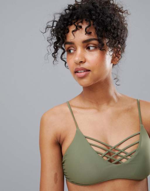 Hollister strappy scoop bikini clearance top