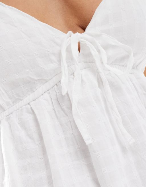 hollister tie front a line dress Hollister - Babydoll Dress - Women - Cotton - XXL
