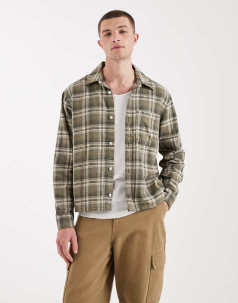 Hollister - Camicia a maniche lunghe verde a quadri - view 1