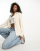 Hollister - Camicia multitasche oversize color crema