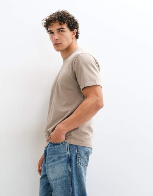Hollister camiseta holgada en marrón claro, 4 de 5
