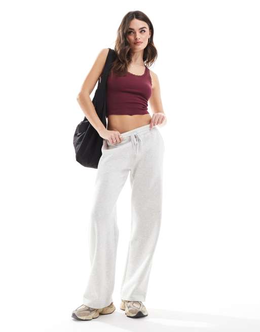 Hollister – Camisole-Oberteil in Burgunderrot mit Spitzenborte, 2 von 4