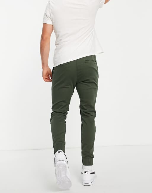 Hollister green joggers sale