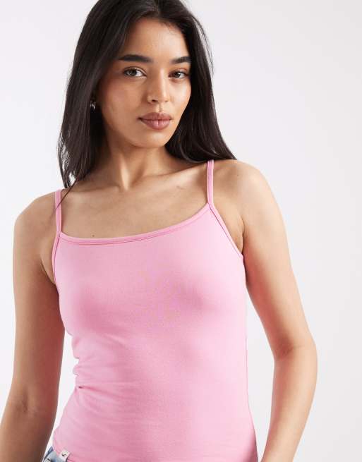Hollister - Canottiera double-face rosa a pois, 3 di 4