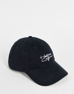 Hollister cap with script logo in black