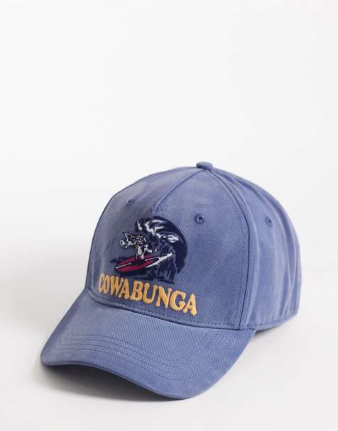 Hollister - Cappellino blu con logo stile cartone animato - view 1