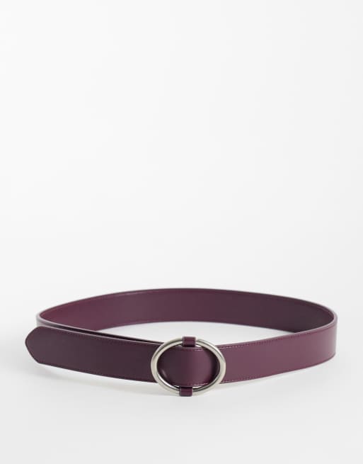 Hollister ceinture large bordeaux