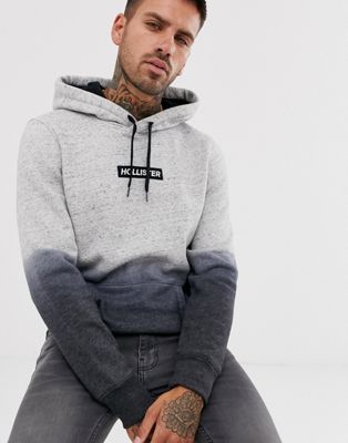 hollister ombre logo hoodie