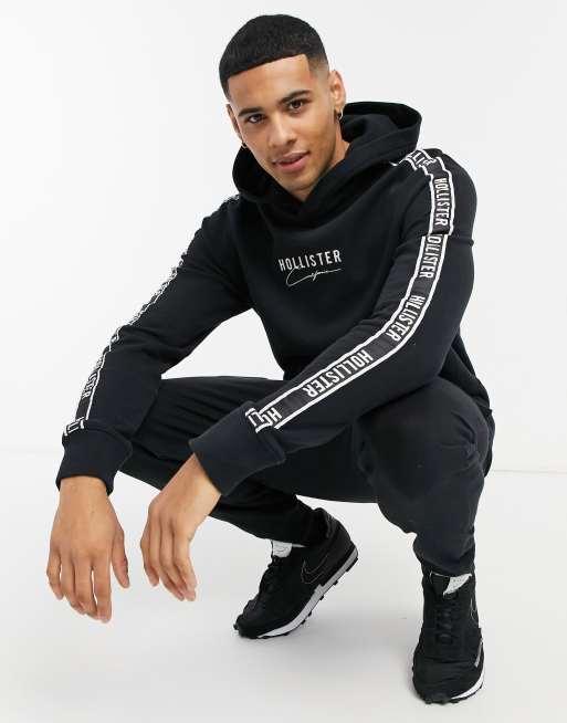Hollister tape hoodie clearance