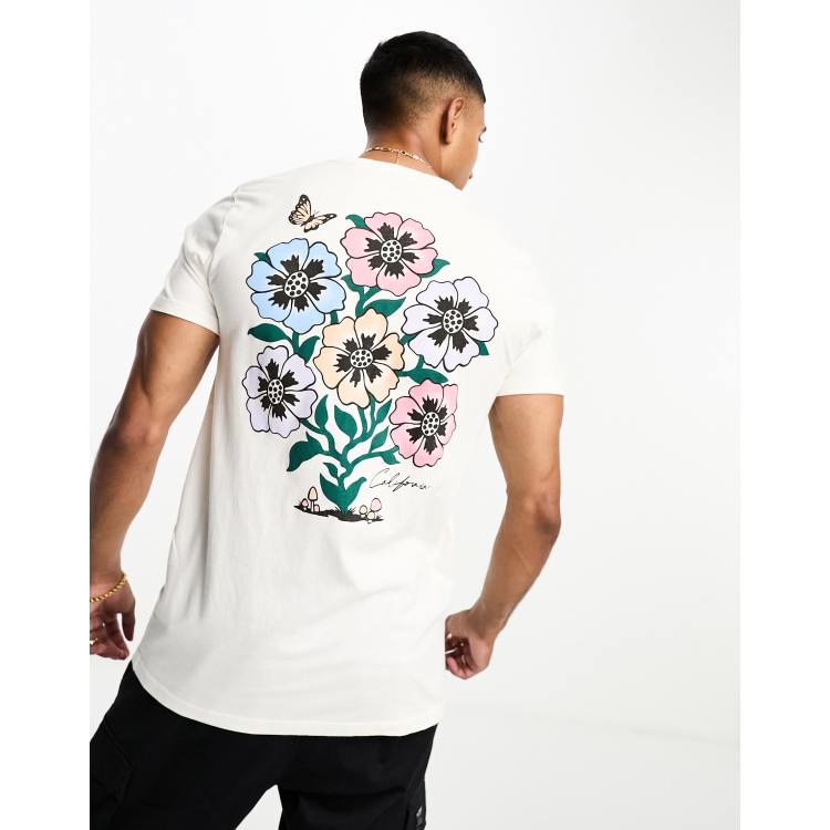 Hollister flower t shirt shop