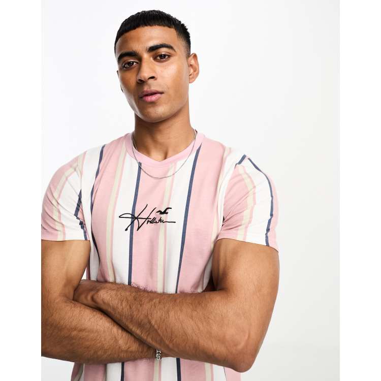 Striped hollister best sale shirt