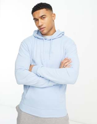 Blue and yellow clearance hollister hoodie