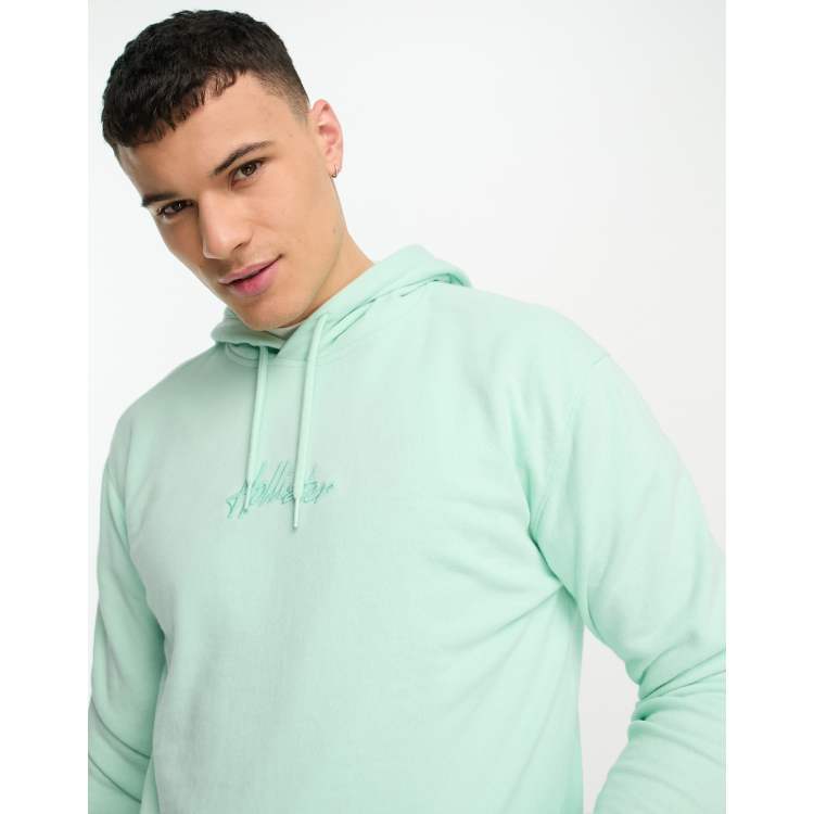 Hollister green sweatshirt sales