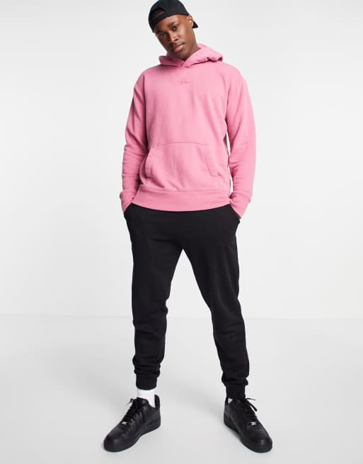 Hollister white and pink hoodie clearance