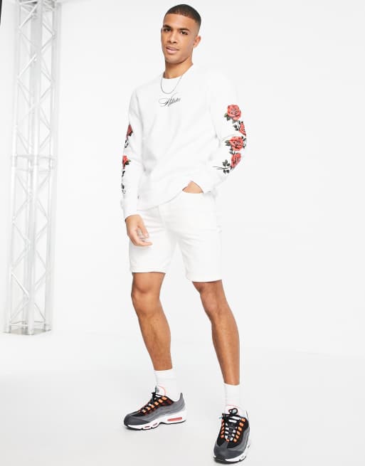 Hollister shirt with roses top