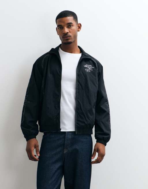 Hollister - chaqueta biker negra, 1 de 5
