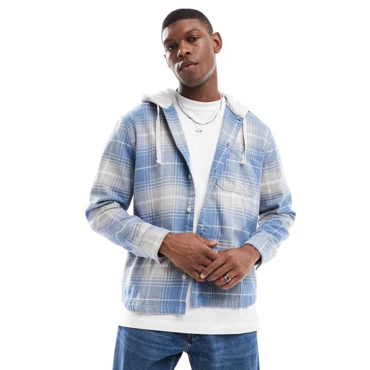 Shacket Hollister Check Jacket Hollister Women's Sherpa Button