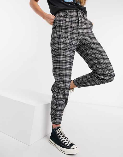 Hollister checked trousers store