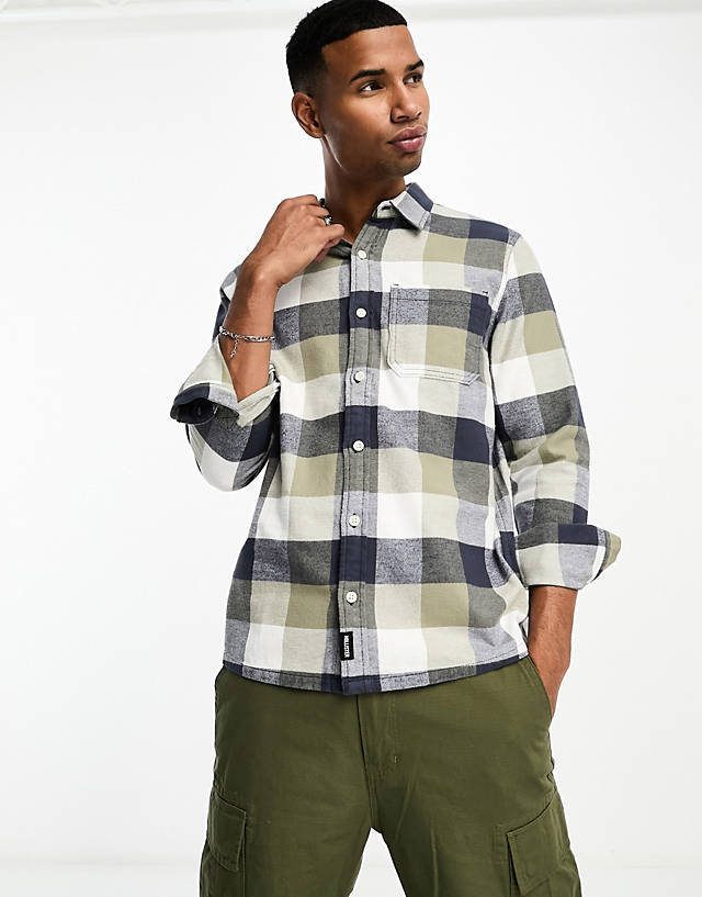 Hollister - checked shirt in blue and green