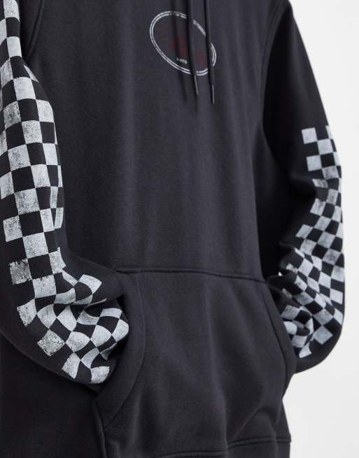Hollister checkerboard clearance graphic hoodie