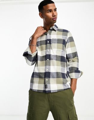 Hollister checked shirt in blue and green - ASOS Price Checker